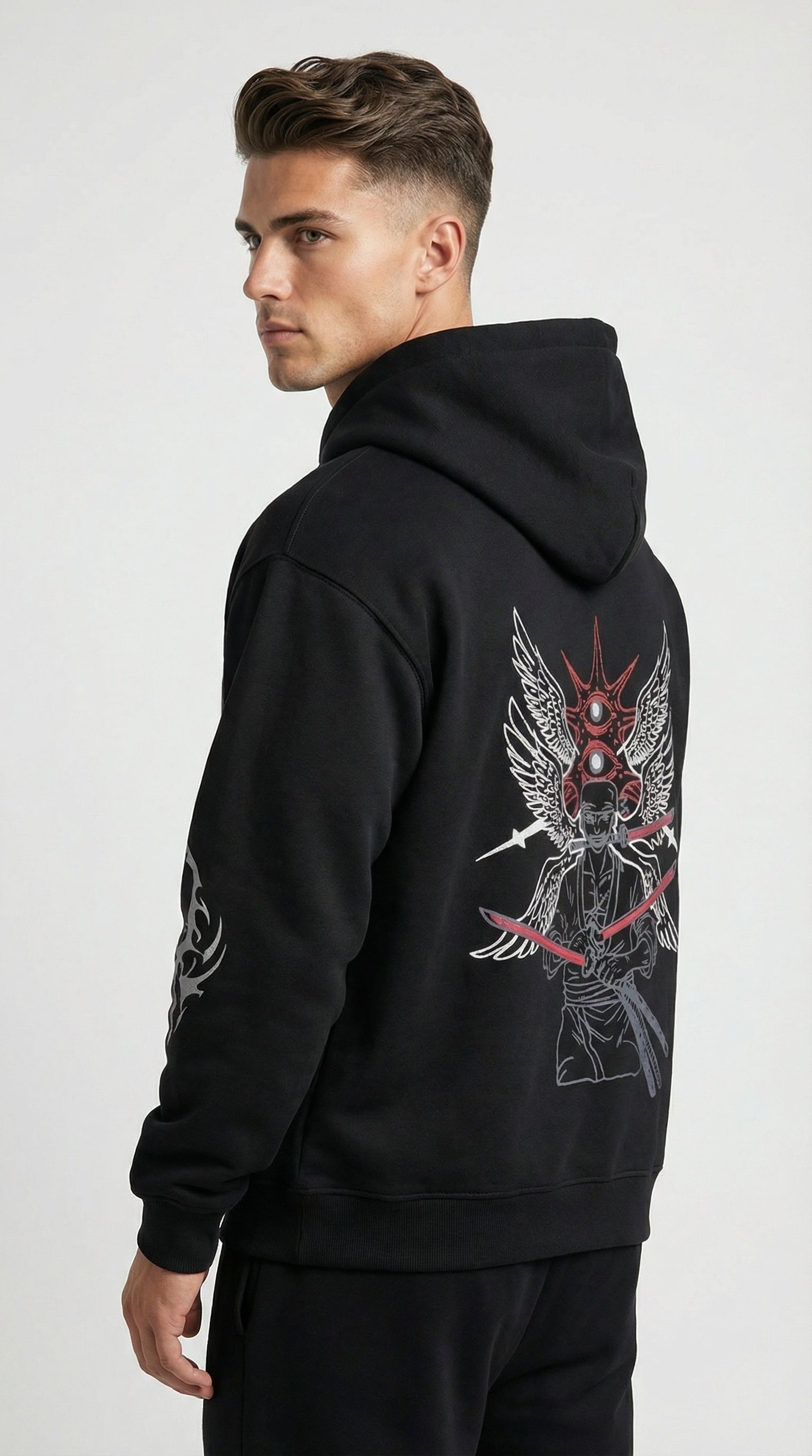 KURO HOODIE  /  黒 フーディー