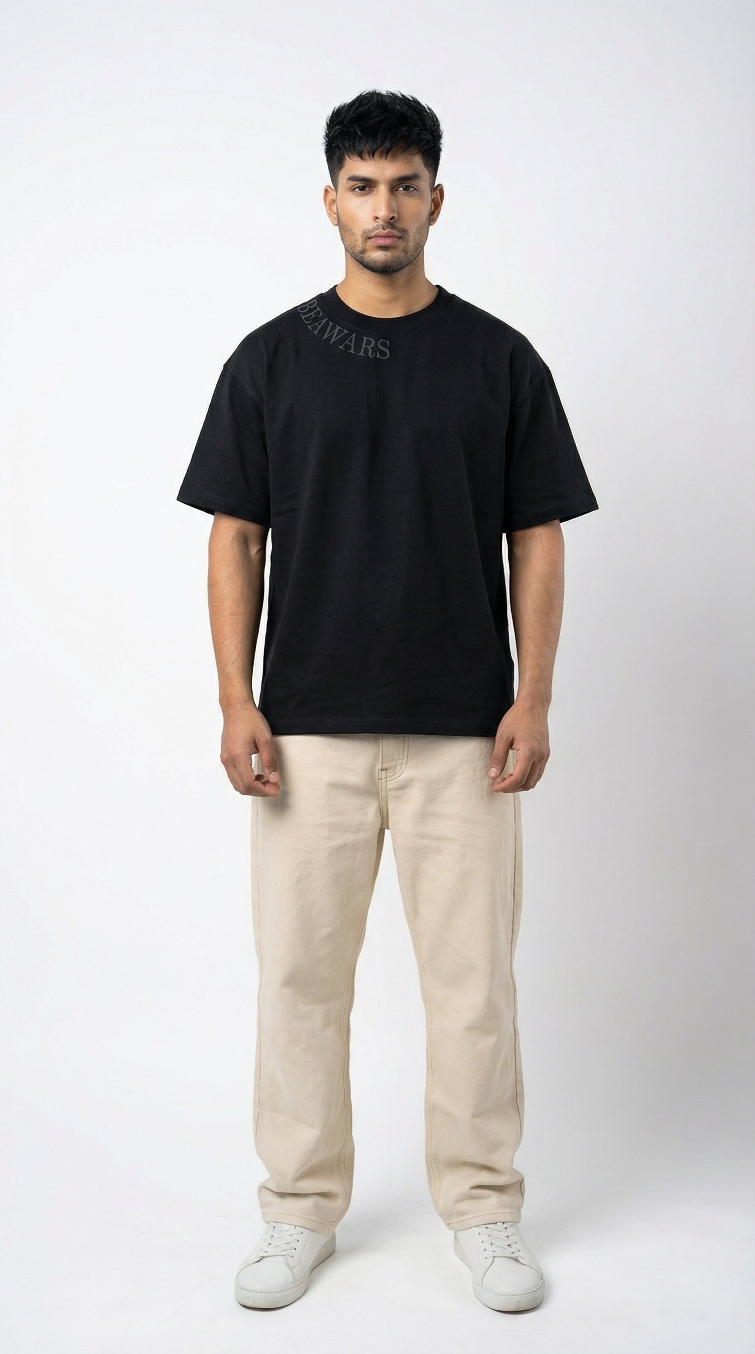 BOXY-BLACK T-SHIRT