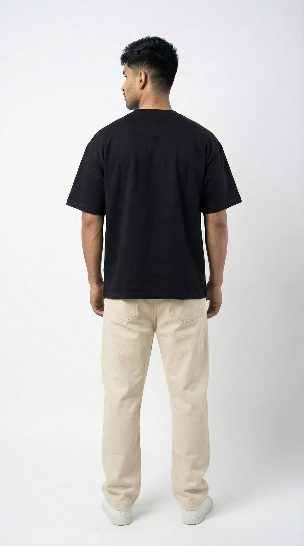BOXY-BLACK T-SHIRT
