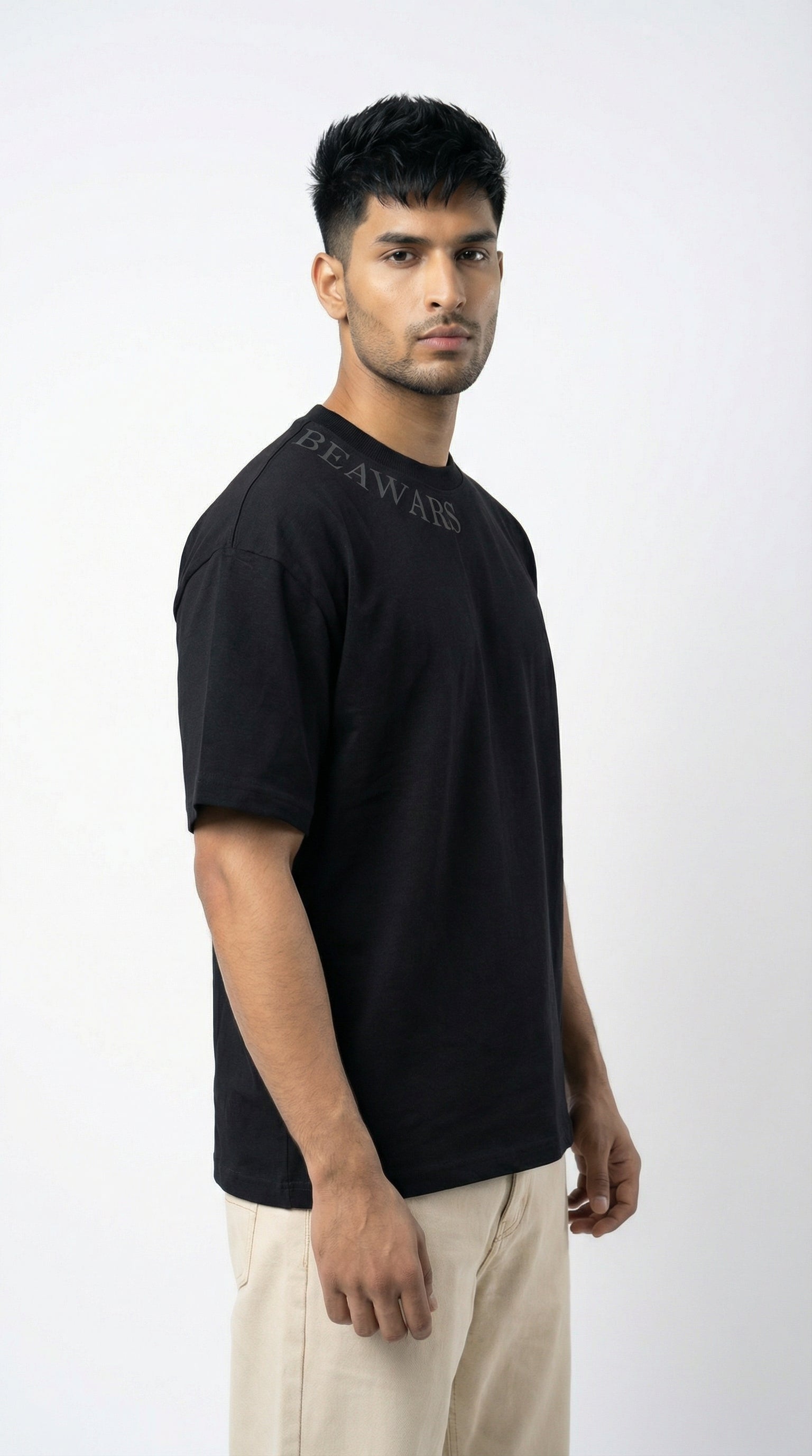 BOXY-BLACK T-SHIRT