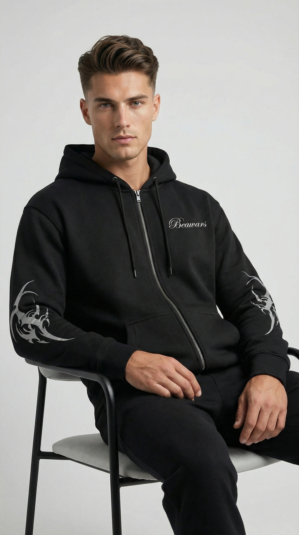 KURO HOODIE  /  黒 フーディー