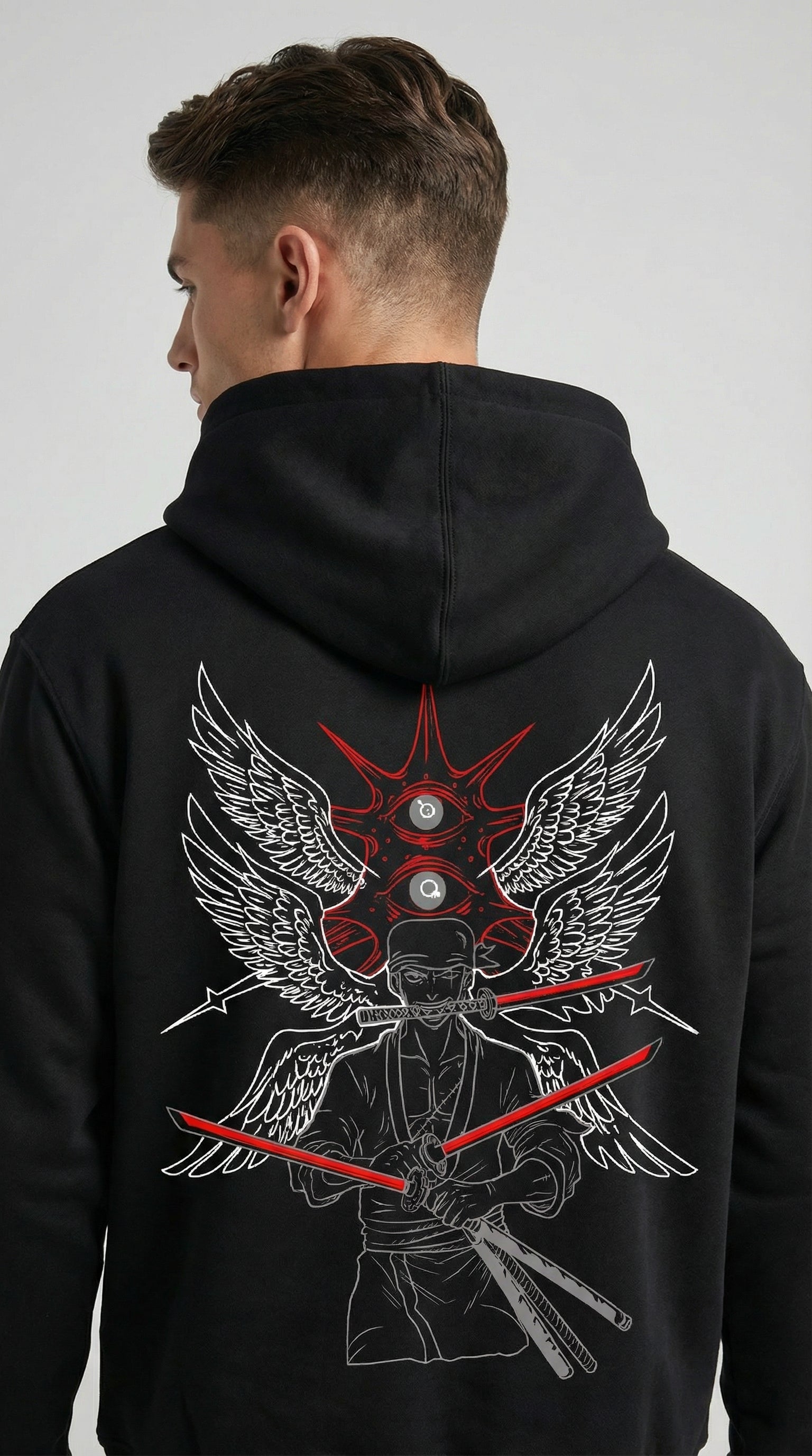 KURO HOODIE  /  黒 フーディー