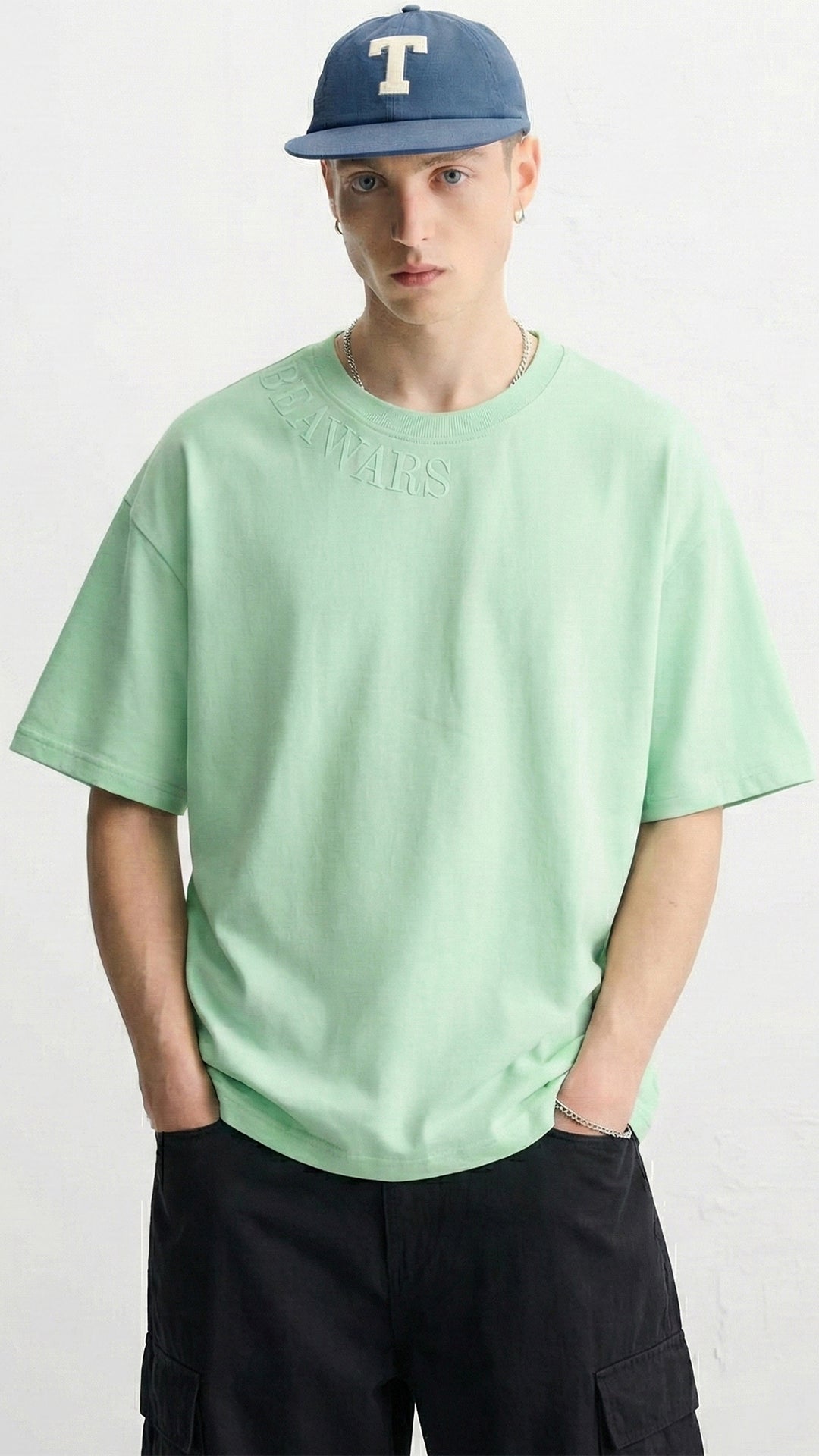 Boxy Fit  - Classic Aqua Green